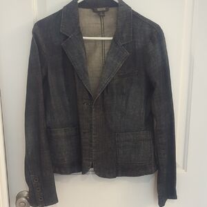 Kenneth Cole Reaction Denim Dark Gray Blazer Style Jacket